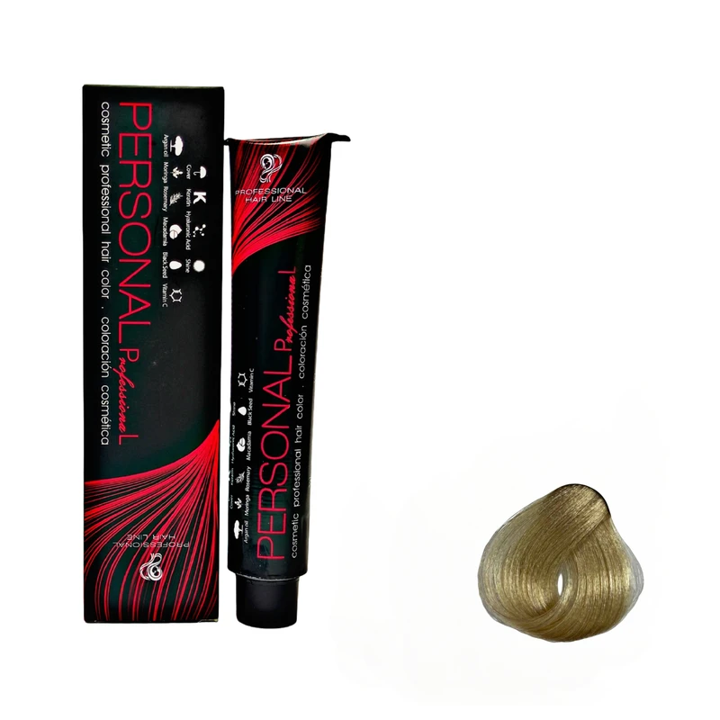 رنگ مو پرسونال پی ال شماره 10.5 حجم 100 میلی لیتر رنگ بلوند طلایی فوق العاده روشن