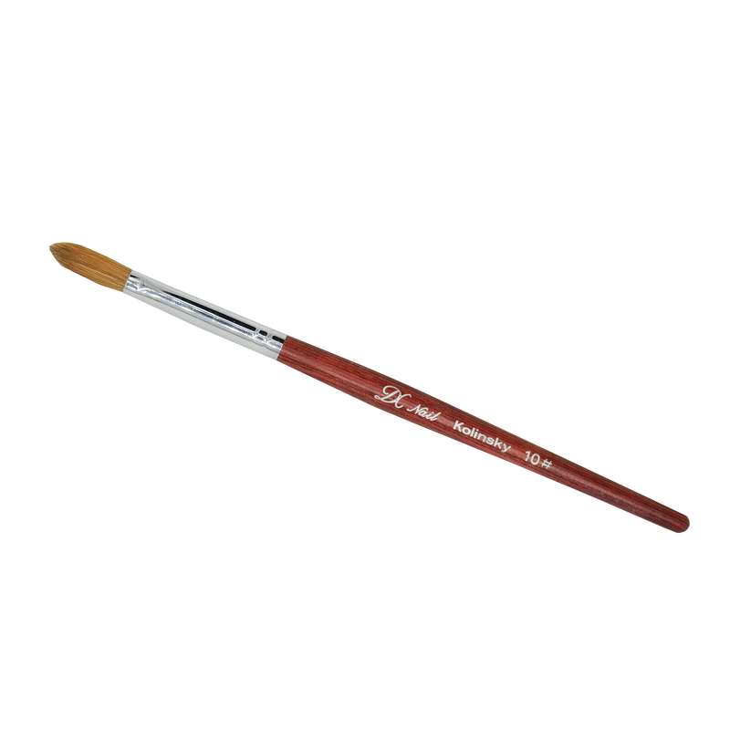 قلم موی کاشت ناخن دی سی نایل مدل Kolinsky شماره 10