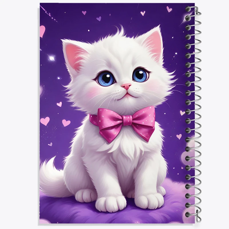 دفتر مشق 50 برگ خندالو طرح گربه ملوس کد F5485