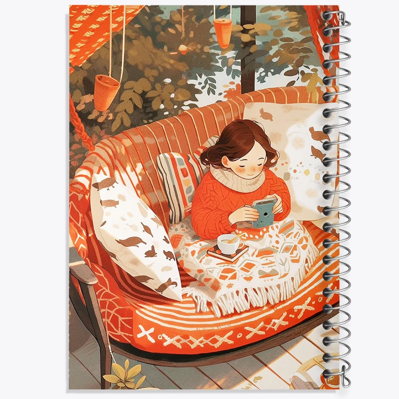 دفتر شطرنجی 50 برگ خندالو طرح دخترانه کد F5910