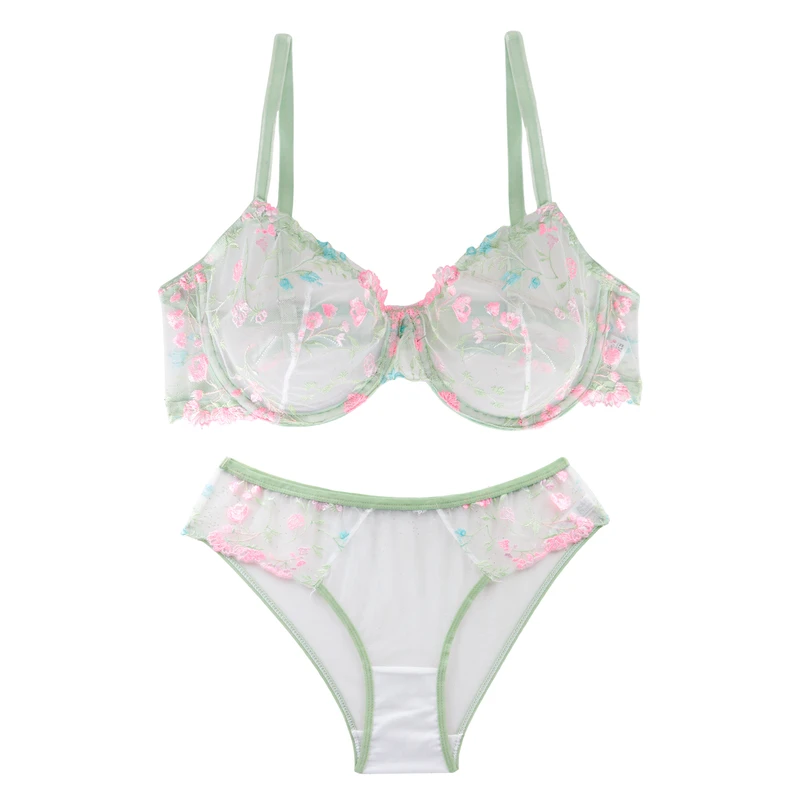 ست شورت و سوتین زنانه نوشه پوش مدل فنردار توری کد 88933