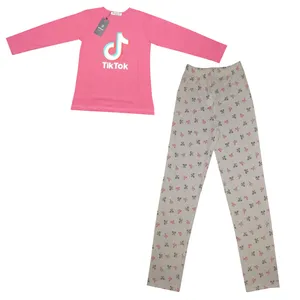 ست تی شرت و شلوار دخترانه مدل Tik so