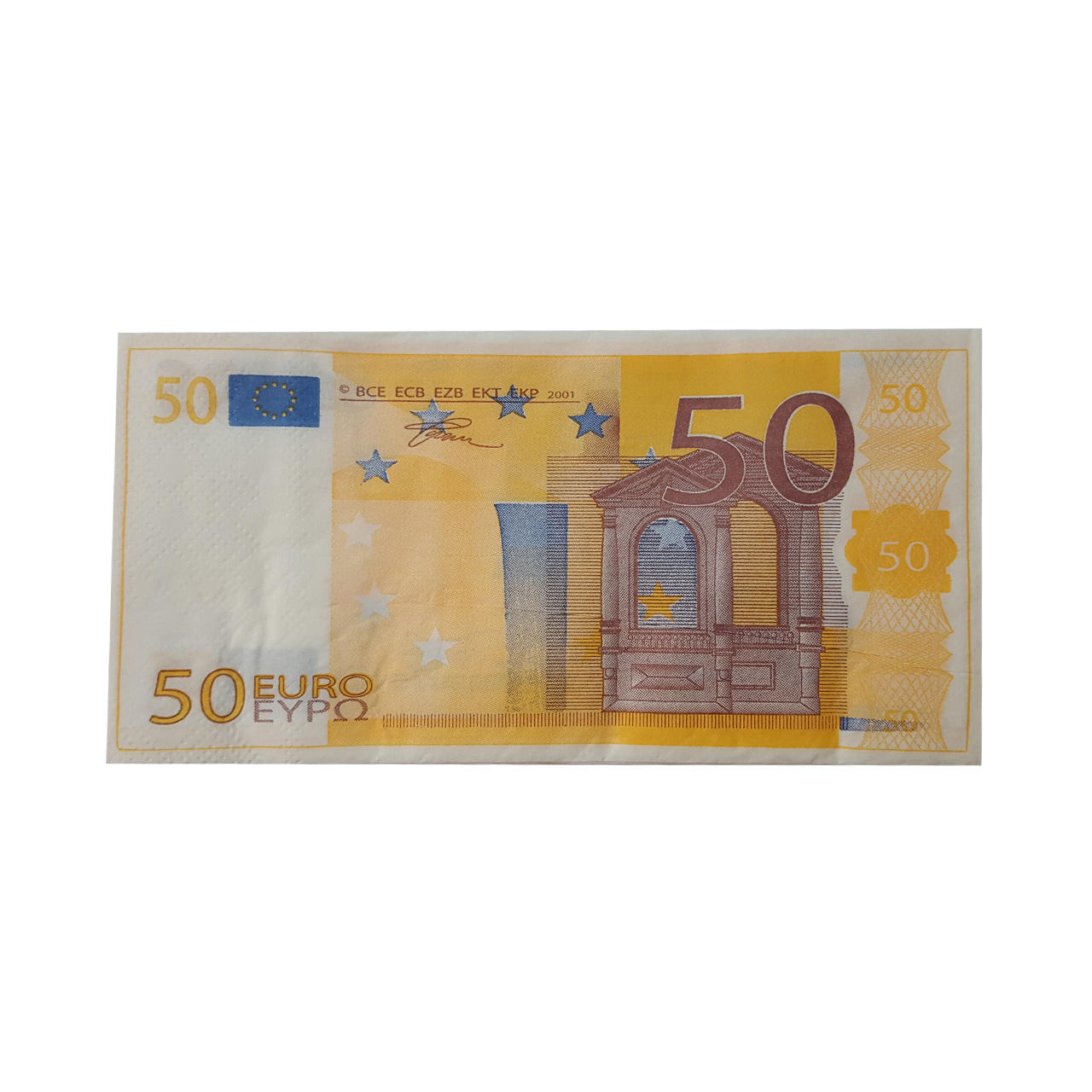 دستمال کاغذی جیبی 10 برگ طرح یورو کد W50