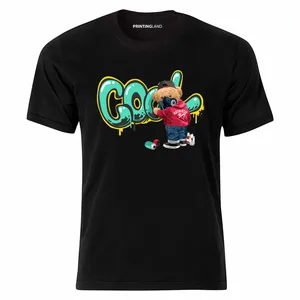 تی شرت آستین کوتاه مردانه پرینتینگ لند طرح COOL TEDDY کد P151