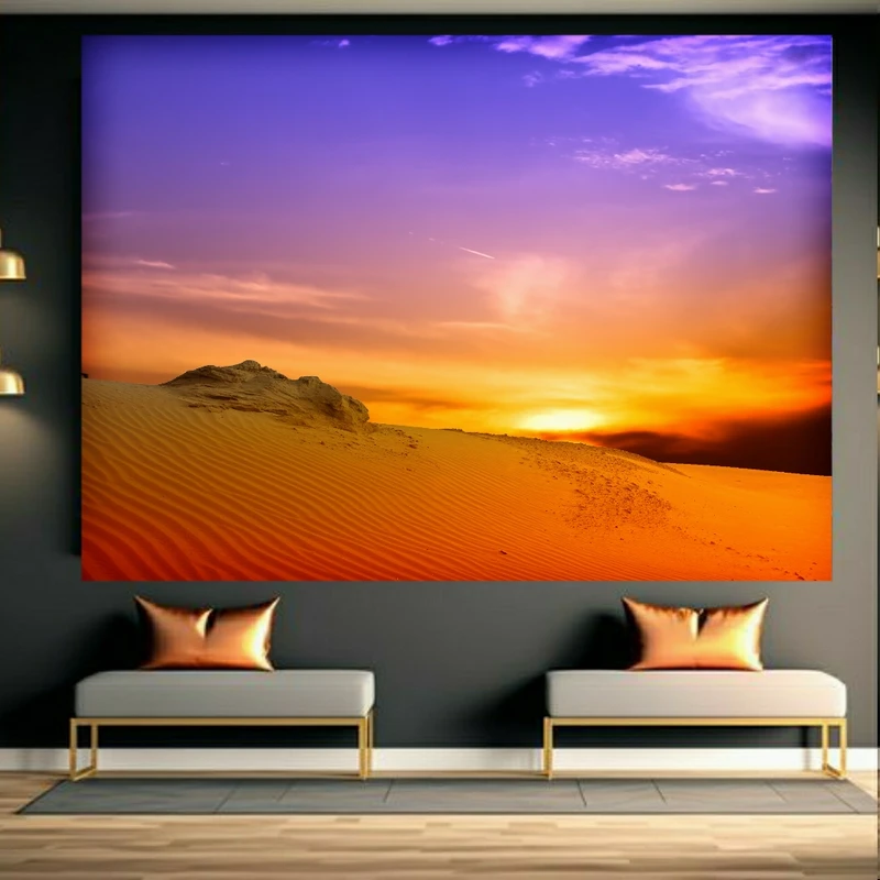 پوستر طرح کویر مدل طلوع خورشید کد BK24168