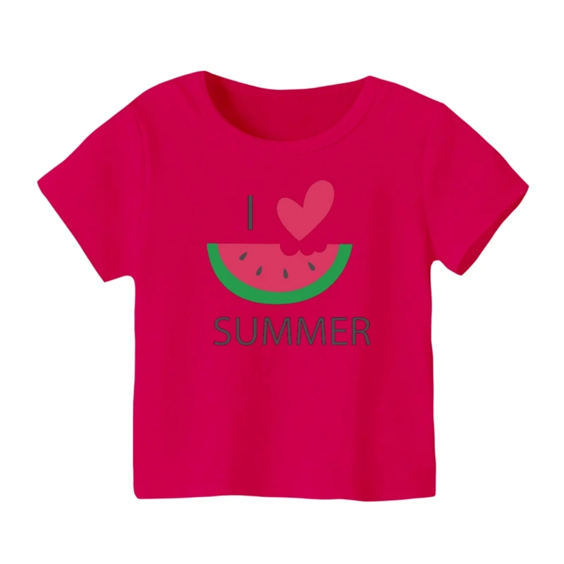 تی شرت آستین کوتاه بچگانه مدل هندوانه یلدایی کد 37