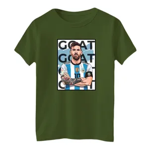 تی‌شرت لانگ  آستین کوتاه بچگانه مدل مسی