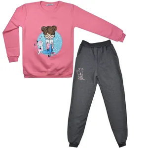 ست سویشرت و شلوار دخترانه نیروان مدل 2060 -1