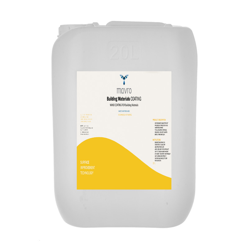 محلول نانو آبگریز و آب بند سطوح جذبی ساختمان ماورو مدل CONCENTRATED حجم 5 لیتر