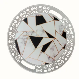سینی مدل گرد طرح  ژئومتریک