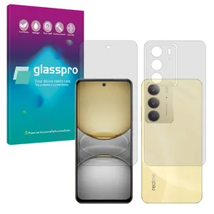 Glass Pro Resistant model matte Screen Protector Suitable for Realme C75 Mobile Phone Comes with a back protector