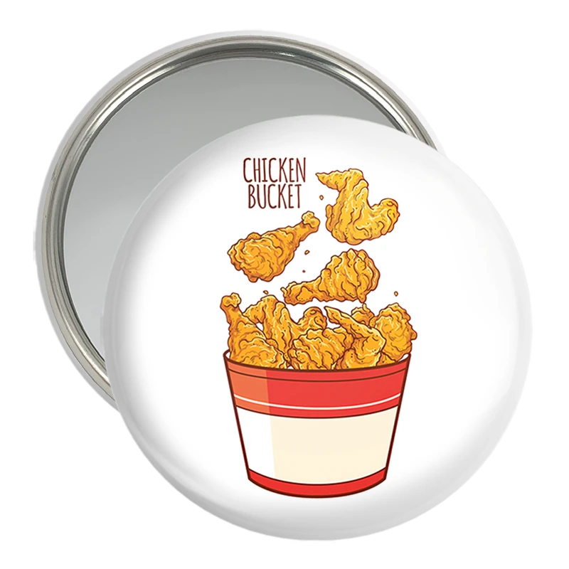 آینه جیبی خندالو مدل فست فود (Fast Food) کد 36564