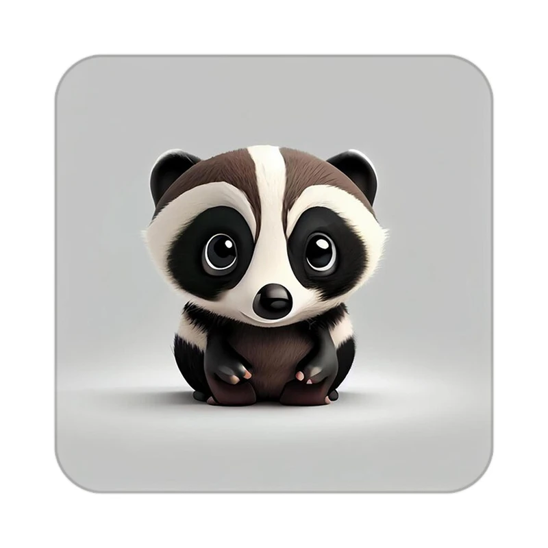 زیر لیوانی کاکتی طرح حیوانات کارتونی مدل mp27439