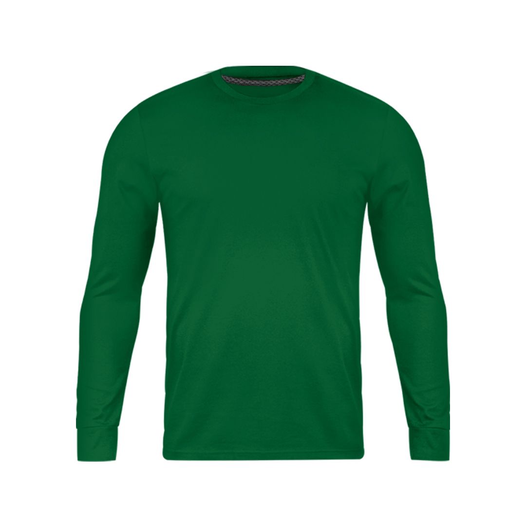 تی شرت آستین بلند مردانه رانژ مدل ساده 23RA05 - 411 سبز -  - 1