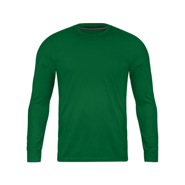 تی شرت آستین بلند مردانه رانژ مدل ساده 23RA05 - 411 سبز