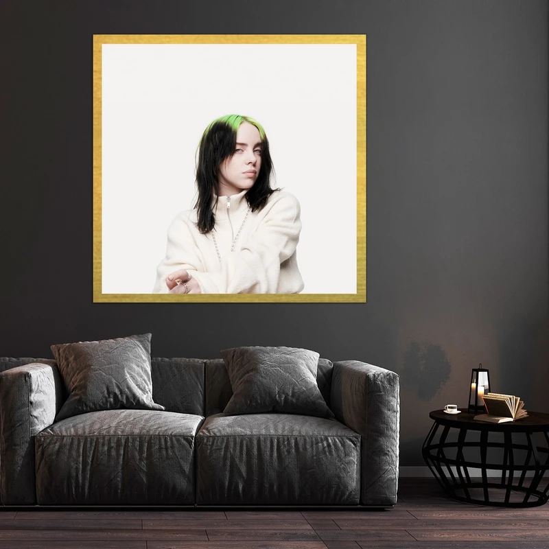 تابلو بکلیت طرح خواننده بیلی آیلیش مدل قاب شاسی T-S7790