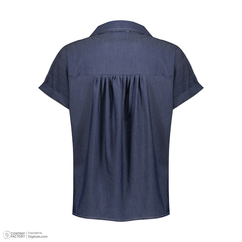 بلوز آستین کوتاه زنانه مدل افه اسپرت بهاری با گلدوزی برجسته کد 1017