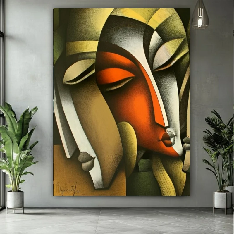 پوستر طرح پرتره مدل کوبیسم کد BK24842