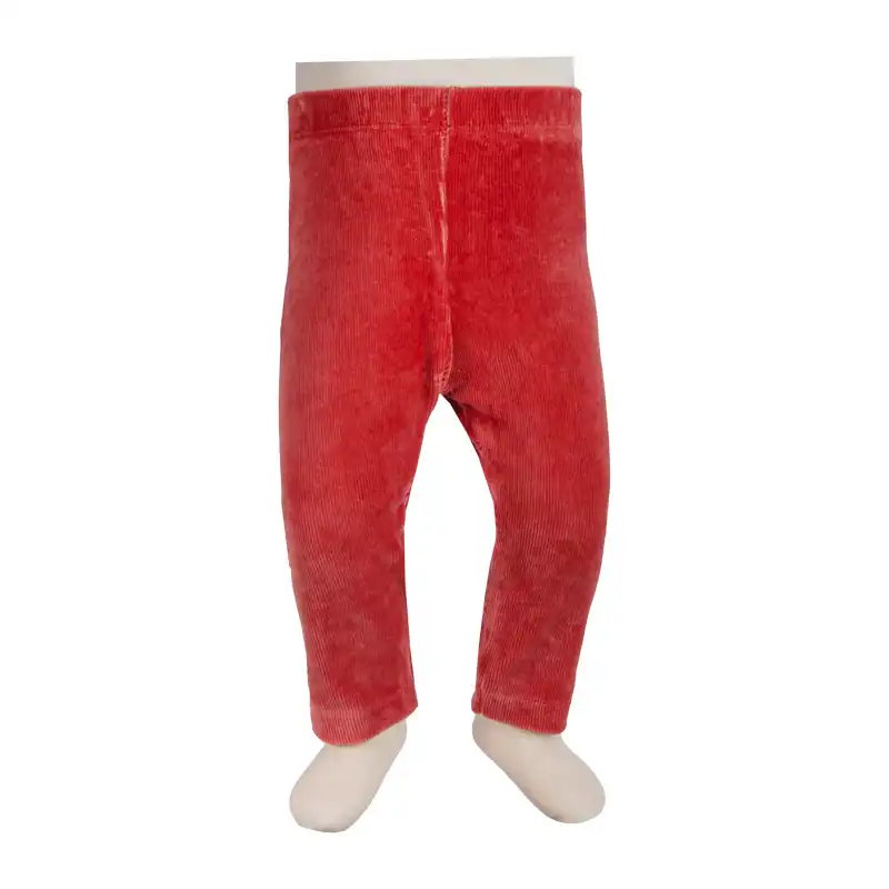 شلوار نوزادی آدمک  کد 28600 رنگ زرشکی