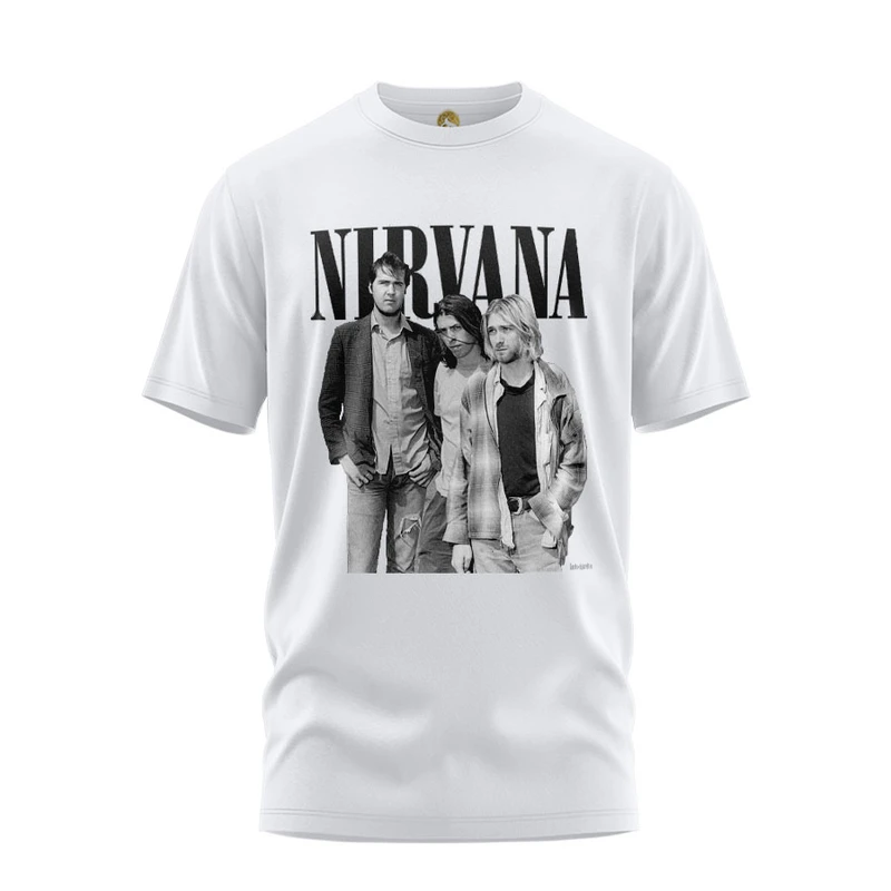 تی شرت آستین کوتاه زنانه هومرو مدل TW277 طرح نیروانا