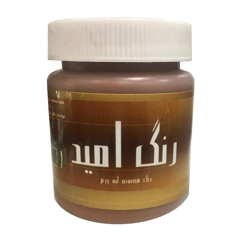 محلول رنگ سفید لبه چرم امید مدل O-WHT100 حجم 100 میلی لیتر