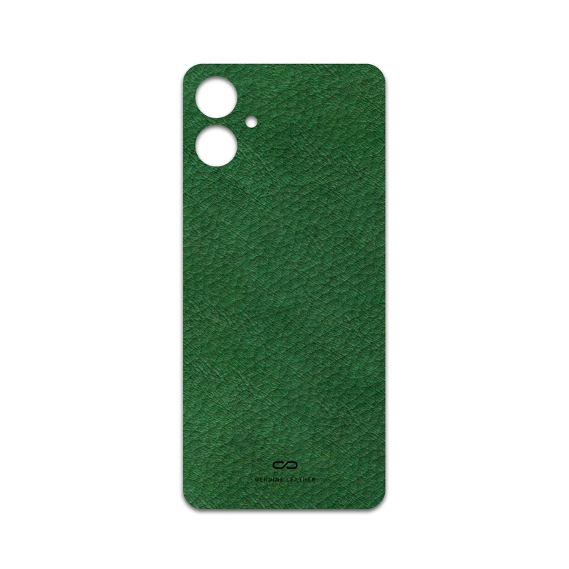 برچسب پوششی ماهوت مدل Green-Leather مناسب برای گوشی موبایل سامسونگ Galaxy A06
