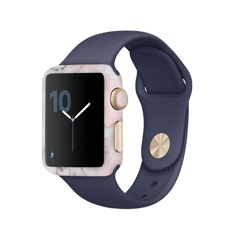 برچسب ماهوت طرح Blanco_Pink_Marble مناسب برای اپل واچ Watch 2 42mm