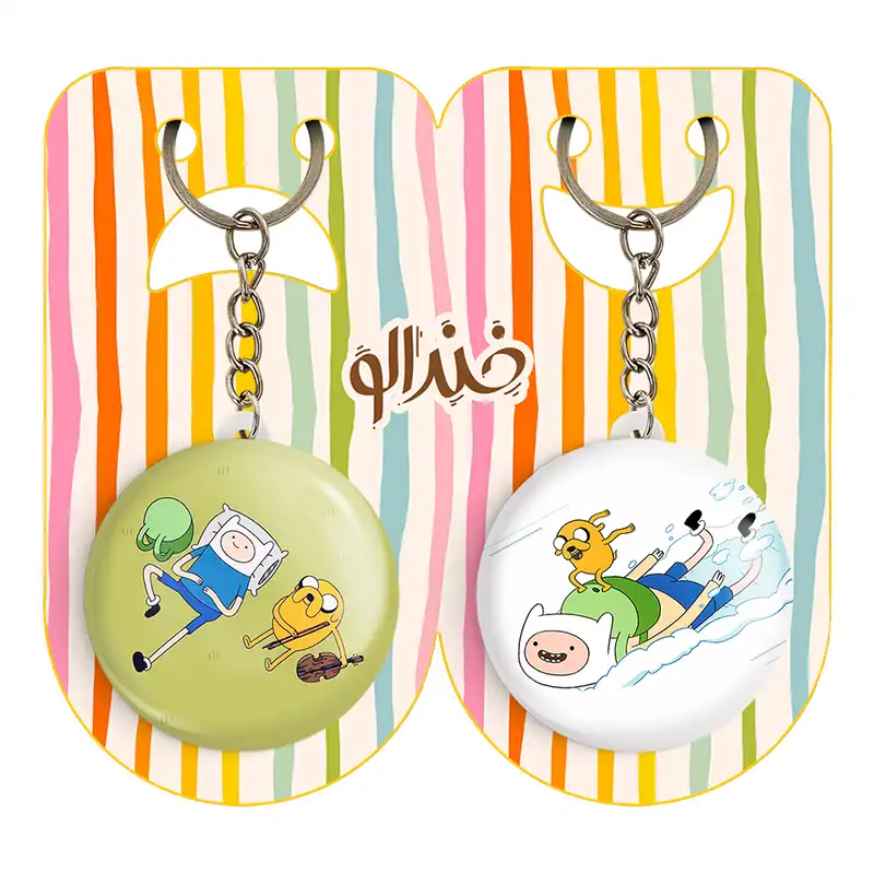 جاکلیدی خندالو مدل جیک و فین وقت ماجراجویی Adventure Time کد 2080520812 مجموعه 2 عددی