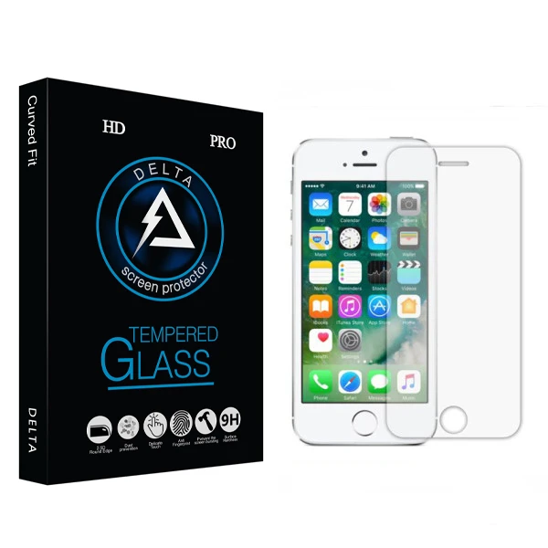محافظ صفحه نمایش دلتا مدل HD مناسب برای گوشی موبایل اپل iPhone 5s