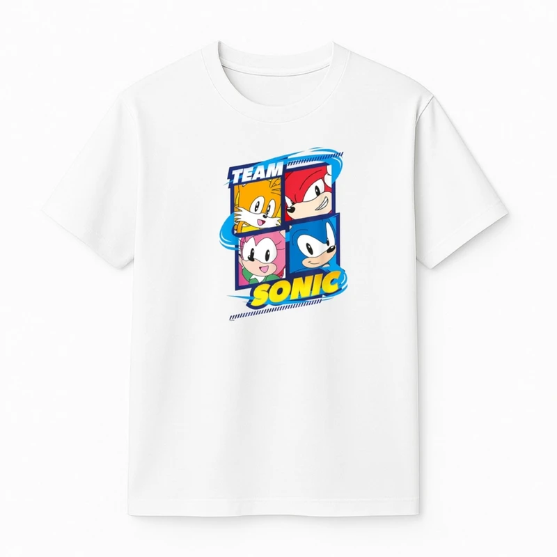 تی‌شرت آستین کوتاه پسرانه مدل سونیک کد v8 