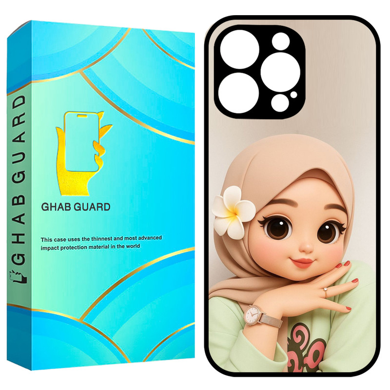 کاور قاب گارد طرح دختر مدل GCHP16P مناسب برای گوشی موبایل اپل iPhone 16 Pro