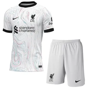 ست تی شرت و شلوارک ورزشی مردانه مدل لیورپول کد Away 2023