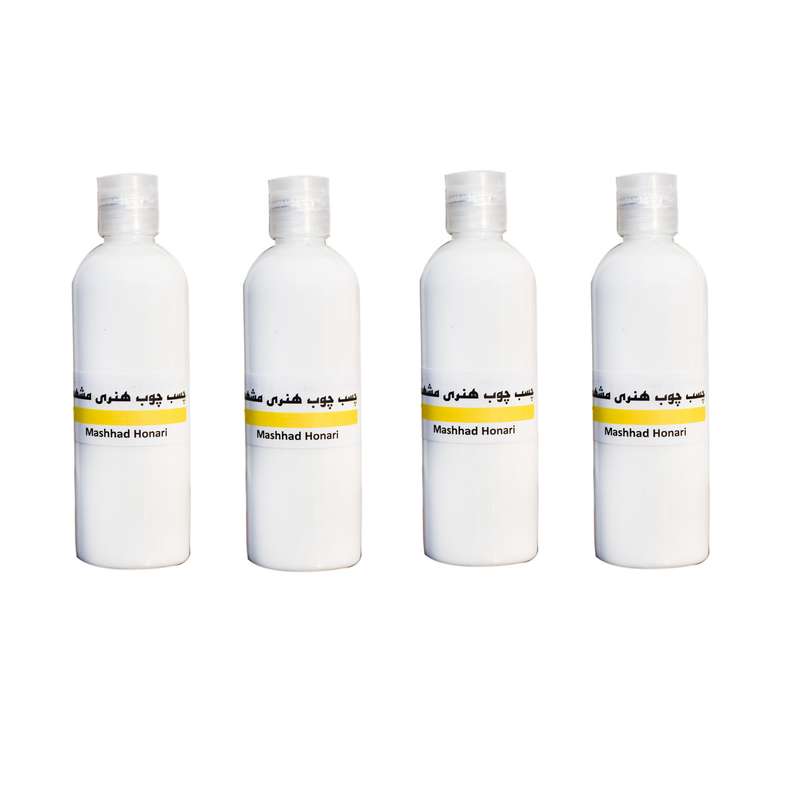 چسب چوب هنری مشهد مدل B-80-4 حجم 80 میلی لیتر مجموعه 4 عددی