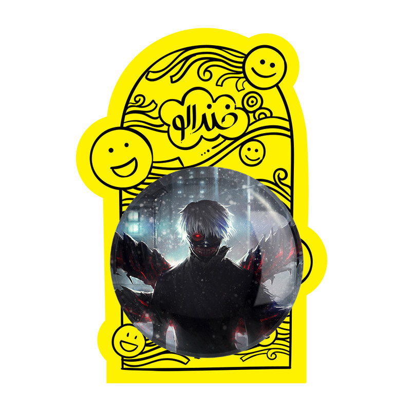 آینه جیبی خندالو طرح کانکی کن انیمه توکیو غول Tokyo Ghoul مدل تاشو کد 11880