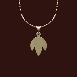 گردنبند طلا 18 عیار زنانه مدوپد مدل هندسی کد X2-1-1127