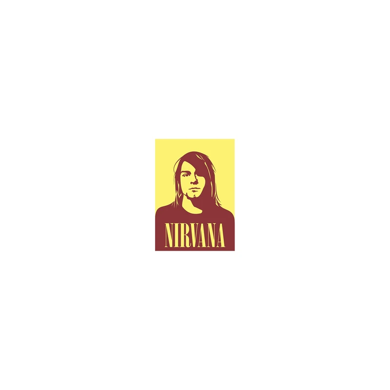  استیکر لپ تاپ لولو طرح NIRVANA کد 514