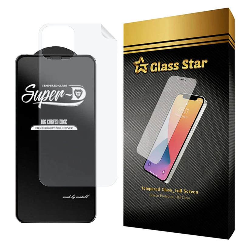 محافظ صفحه نمایش گلس استار مدل 2SN مناسب برای گوشی موبایل اپل iPhone 12 Pro Max به همراه محافظ پشت گوشی