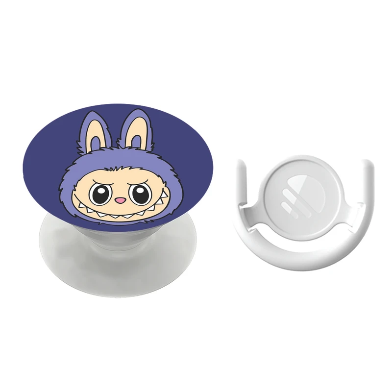 پایه نگهدارنده گوشی موبایل پاپ سوکت مگافون طرح لبوبو مدل 9704 به همراه پاپ کلیپ