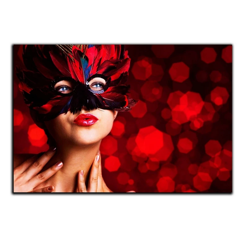 تابلو شاسی بکلیت طرح رز سرخ و ماسک مدل SH-7285