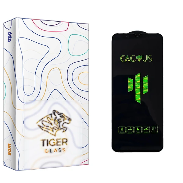 محافظ صفحه نمایش شیشه ای تایگر گلس مدل APL2 Cactus مناسب برای گوشی موبایل شیائومی Redmi note 9 Pro