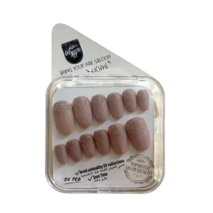 ناخن مصنوعی دست میراکل آرت مدل گرد کد R2400112 بسته 24 عددی