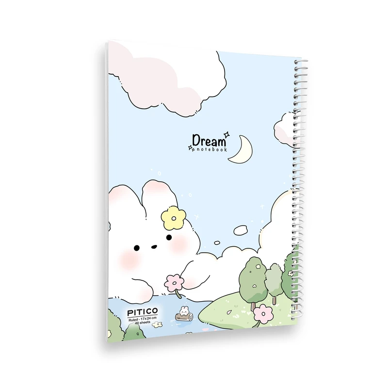 دفتر مشق 40 برگ پیتیکو مدل خرگوش و رودخانه