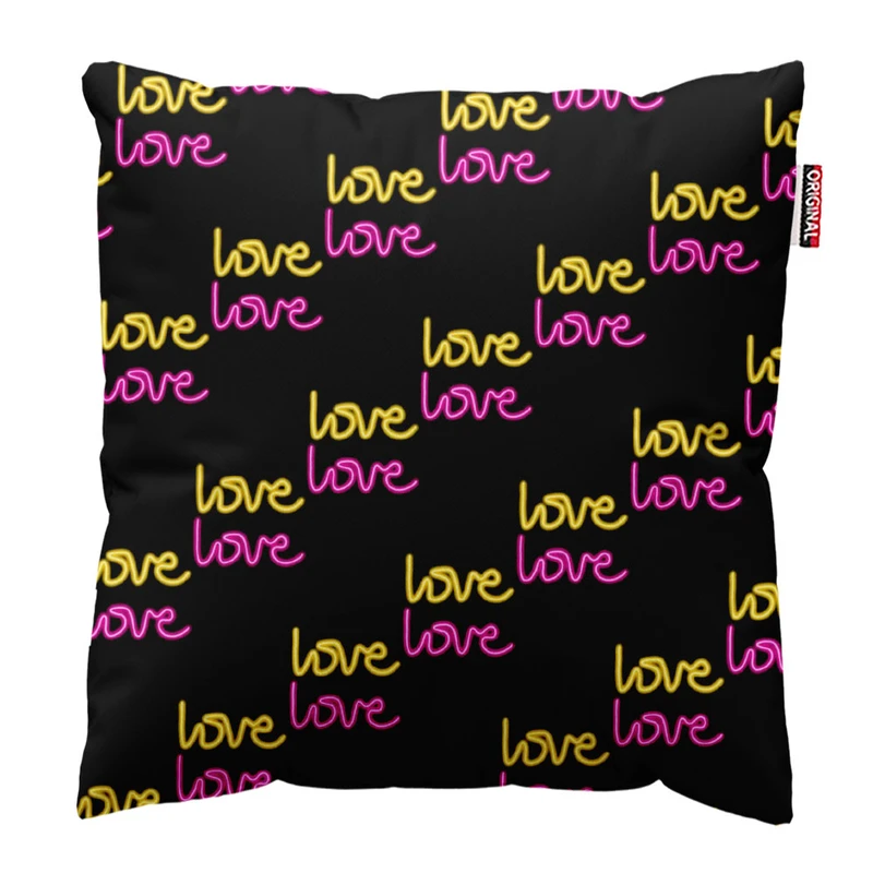  کوسن پاد آفرین طرح عشق کد 3393 سایز 30*30 سانتی متر