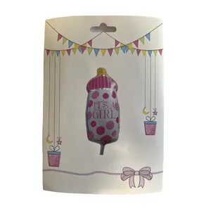 بادکنک فویلی مدل شیشه شیر دخترانه کد 6410