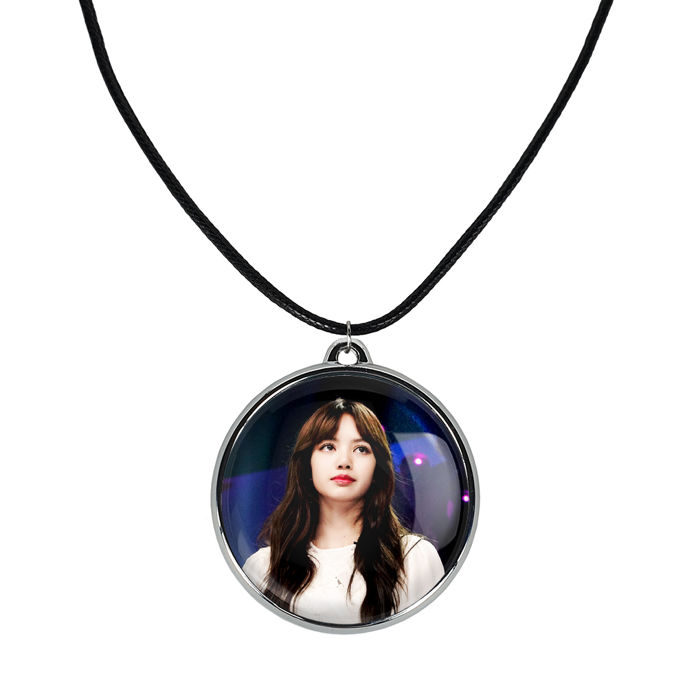 گردنبند خندالو مدل لیسا بلک پینک کد 1426914266