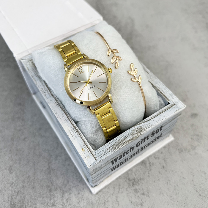 ست ساعت مچی عقربه‌ای کوارتز و دستبند زنانه مدل 429-3 G