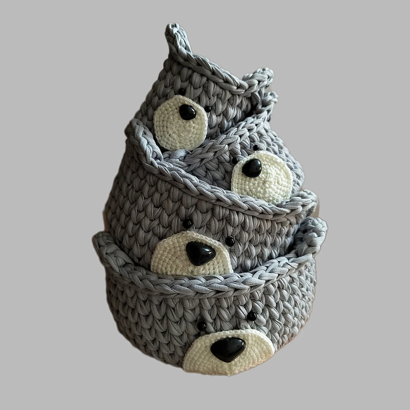 ست سیسمونی اتاق کودک مدل خانواده خرسی  کد 16 مجموعه 4 عددی