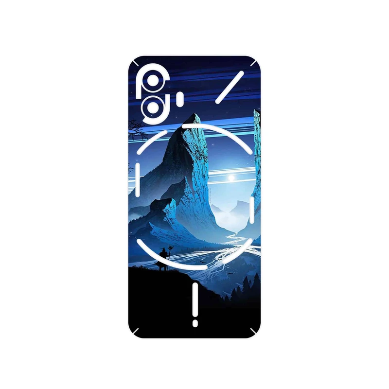 برچسب پوششی ماهوت مدل Blue Mountains Digital Art مناسب برای گوشی موبایل ناتینگ Phone 2