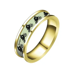 انگشتر ناکسیگو مدل شب تاب طرح موتوکراس کد RT15271