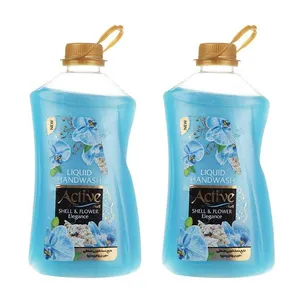  مایع دستشویی اکتیو مدل Blue-Shell & Flower مقدار 2500 گرم بسته 2 عددی